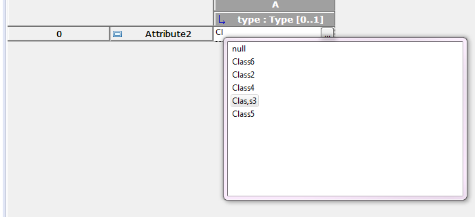 Editing the Type of a Property in Table