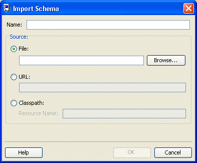 Import Schema Dialog Box