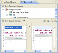 Java structure in Compare editor opened for a hunk (work in progress)